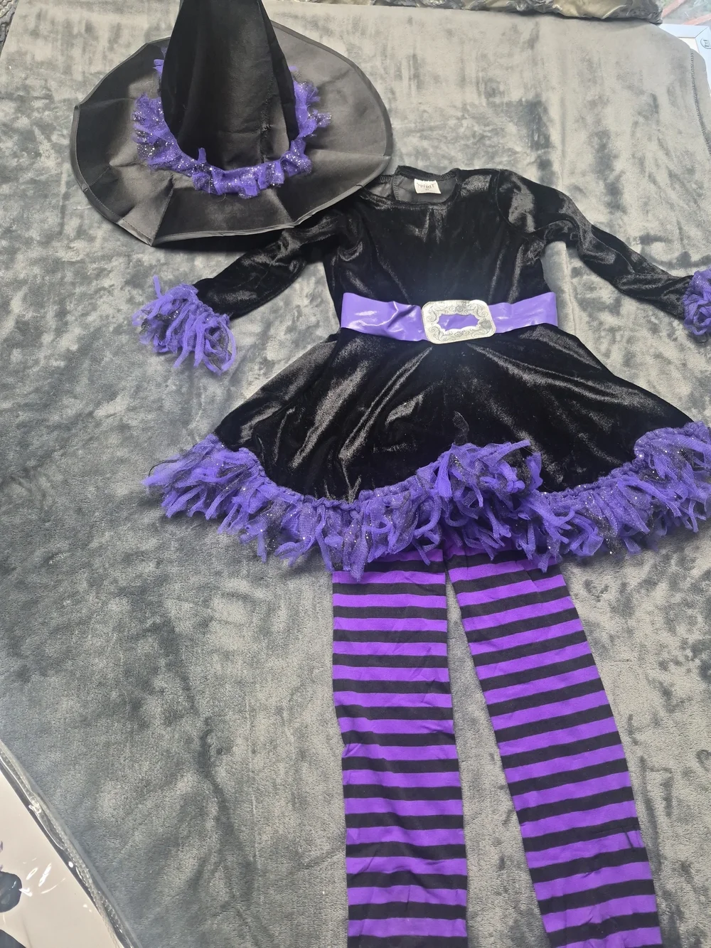 Shreddy Witch Toddler Costume - Black & Purple - Picture 2 of 6